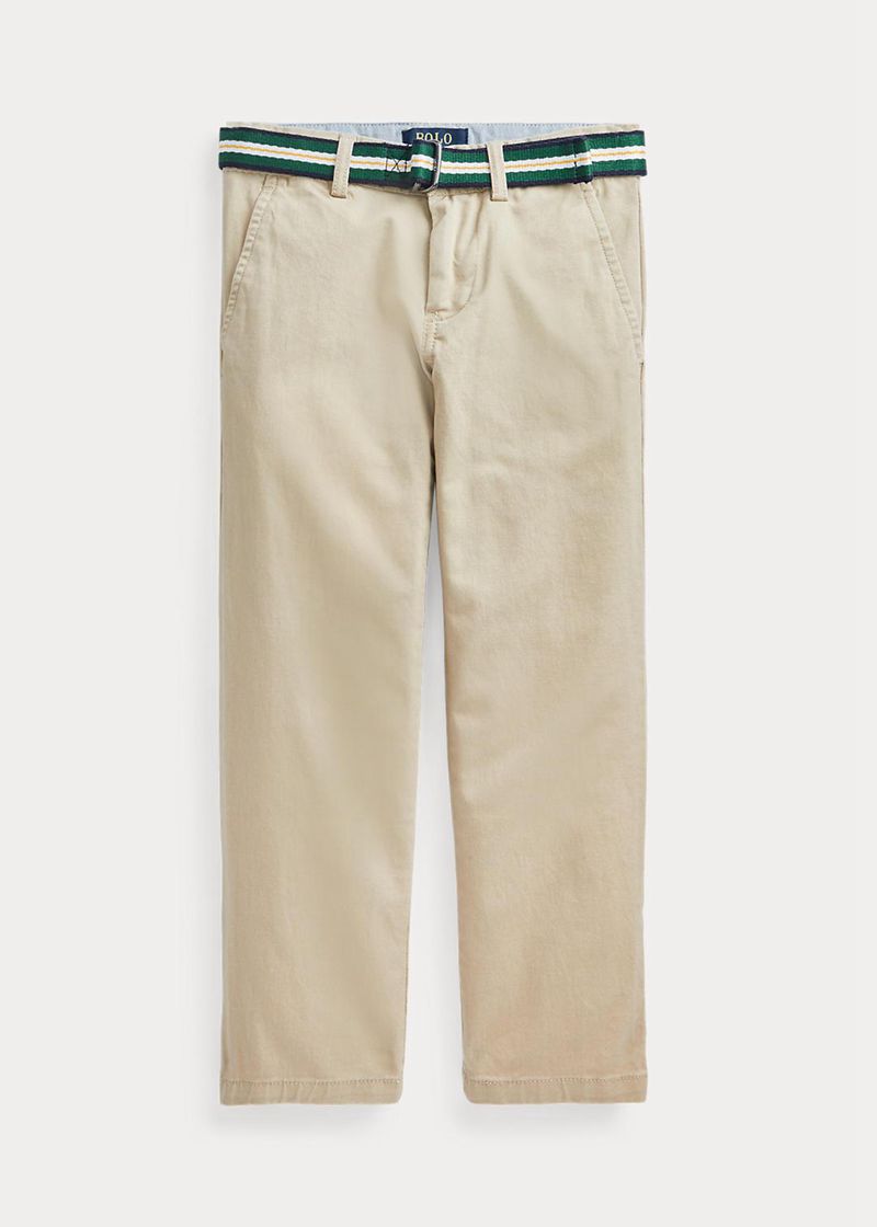 Pantalones Ralph Lauren Niño 1.5-6 Años Slim Fit Flex Abrasion Twill Chile Kaki JRPKS-3602